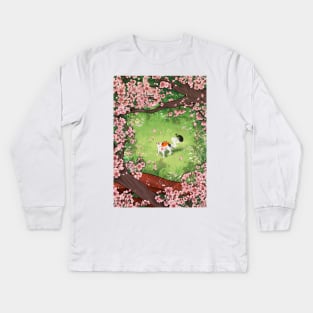 amaterasu at rest. Kids Long Sleeve T-Shirt